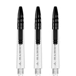 Mission Sabre Shafts - Dart Stems - Clear - Black Top