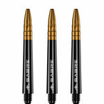 Mission Sabre Shafts - Dart Stems - Black - Gold Top