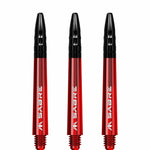 Mission Sabre Shafts - Dart Stems - Red - Black Top