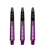 Mission Sabre Shafts - Dart Stems - Purple - Black Top
