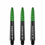 Mission Sabre Shafts - Dart Stems - Black - Green Top