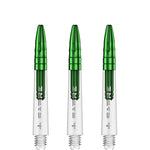 Mission Sabre Shafts - Dart Stems - Clear - Green Top