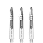 Mission Sabre Shafts - Dart Stems - Clear - Silver Top