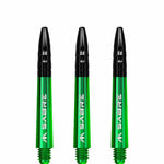 Mission Sabre Shafts - Dart Stems - Green - Black Top
