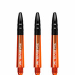 Mission Sabre Shafts - Dart Stems - Orange - Black Top