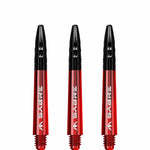 Mission Sabre Shafts - Dart Stems - Red - Black Top