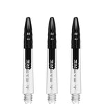 Mission Sabre Shafts - Dart Stems - Clear - Black Top
