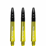 Mission Sabre Shafts - Dart Stems - Yellow - Black Top