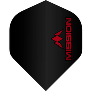 Mission Logo Black Flights - 100 Micron - No2 Standard