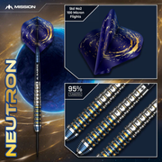 Mission Neutron Steel Tip Darts – 95% Tungsten