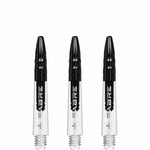 Mission Sabre Shafts - Dart Stems - Clear - Black Top