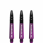 Mission Sabre Shafts - Dart Stems - Purple - Black Top