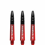 Mission Sabre Shafts - Dart Stems - Red - Black Top