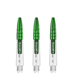 Mission Sabre Shafts - Dart Stems - Clear - Green Top