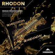 Mission Rhodon Steel Tip Darts – 95% Tungsten