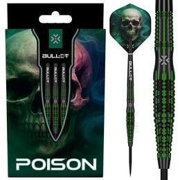 Bullet Poison Steel Tip Darts - 90% Tungsten