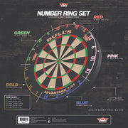 Bull's NL Colourful Matt Number Ring Set of 5
