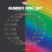 Bull's NL Colourful Matt Number Ring Set of 5