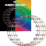 Bull's NL Colourful Matt Number Ring Set of 5