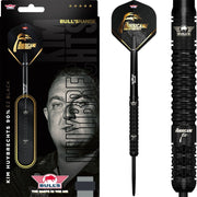 Bull's NL Kim Huybrechts E2 Black Steel Tip Darts – 90% Tungsten
