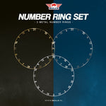 Bull's NL Metal Number Ring Set of 3