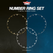 Bull's NL Metal Number Ring Set of 3