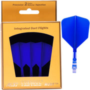 Cuesoul Rost T19 Clear With Blue All In One Big Wing Moulded Flights