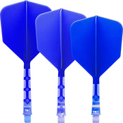 Cuesoul Rost T19 Clear With Blue All In One Big Wing Moulded Flights