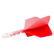 Cuesoul Rost T19 Clear With Red All In One Big Wing Moulded Flights