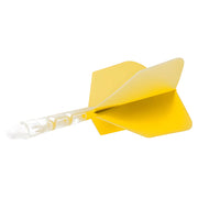 Cuesoul Rost T19 Clear With Yellow All In One Big Wing Moulded Flights