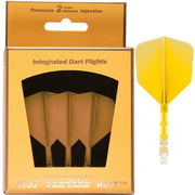 Cuesoul Rost T19 Clear With Yellow All In One Big Wing Moulded Flights
