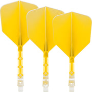 Cuesoul Rost T19 Clear With Yellow All In One Big Wing Moulded Flights