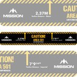 Mission Throw Line Stick Down Darts Oche - Area 501