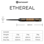 Datadart Ethreal Steel Tip Darts – 90% Tungsten