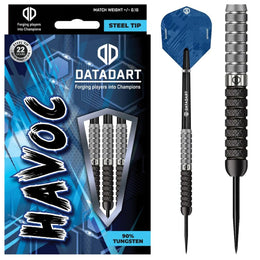 Datadart Havoc Steel Tip Darts – 90% Tungsten