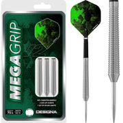 Designa Mega Grip V2 M4 Steel Tip Darts – 90% Tungsten