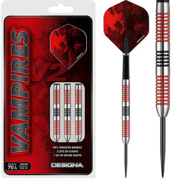 Designa Vampires V2 M2 Steel Tip Darts – 90% Tungsten