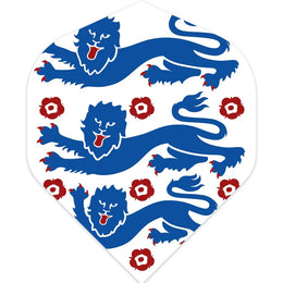 England Three Lions Dart Flights - No2 Standard