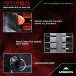 Mission Force 90 Limited Edition EVA Dart Case Grey Denim - Slim