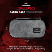 Mission Force 90 Limited Edition EVA Dart Case Grey Denim - Slim