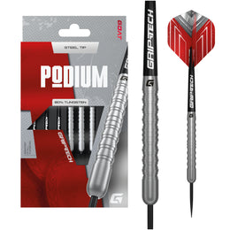 GOAT Podium Silver Steel Tip Darts – 80% Tungsten