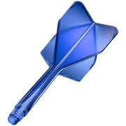 GOAT A1R Clear Blue All In One No6 Moulded Flights