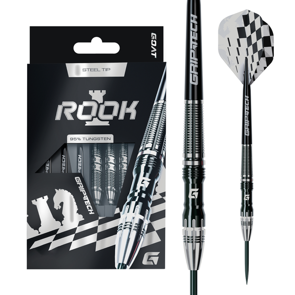 GOAT Rook Steel Tip Darts – 95% Tungsten