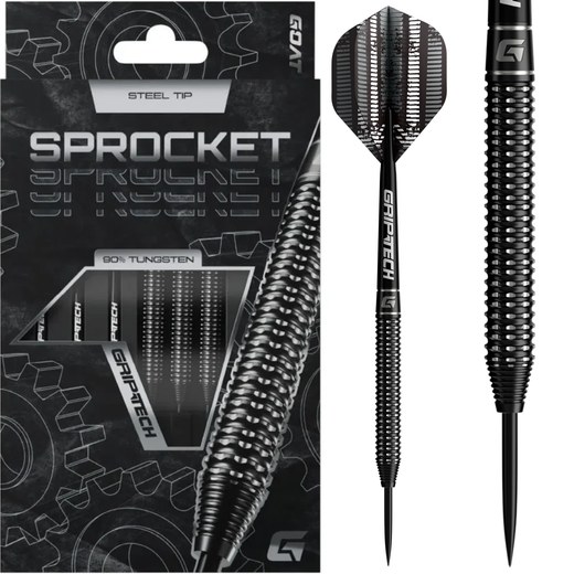 GOAT Sprocket Steel Tip Darts – 90% Tungsten
