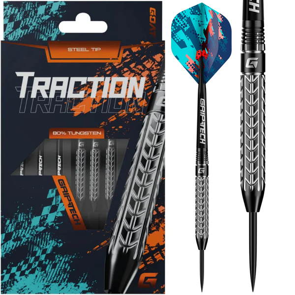 GOAT Traction Steel Tip Darts – 80% Tungsten