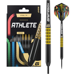 GOAT Athlete Steel Tip Darts – Yellow Brass
