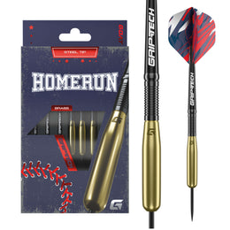GOAT Homerun Steel Tip Darts – Gold Brass