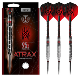 Harrows Atrax Steel Tip Darts – 95% Tungsten