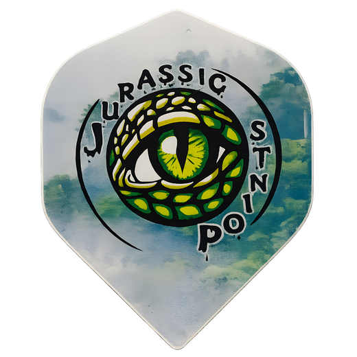 Jurassic Points Logo Dart Flights - Standard No.2
