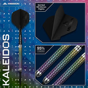 Mission Kaleidos Steel Tip Darts – 95% Tungsten